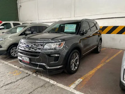 Ford Explorer Limited usado (2018) color Gris Nocturno financiado en mensualidades(enganche $171,500 mensualidades desde $12,000)