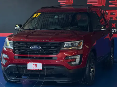 Ford Explorer Sport 4x4 usado (2017) color Rojo financiado en mensualidades(enganche $174,500)