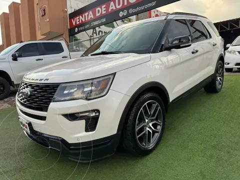 Ford Explorer Sport 4x4 usado (2019) color Blanco precio $419,999