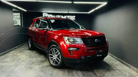Ford Explorer Sport 4x4 usado (2019) color Rojo Rubi financiado en mensualidades(enganche $167,700 mensualidades desde $12,100)