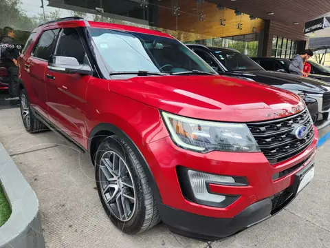 Ford Explorer Sport 4x4 usado (2017) color Rojo Rubi financiado en mensualidades(enganche $123,750 mensualidades desde $12,591)