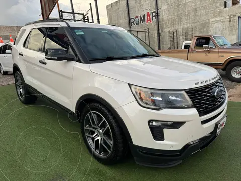 Ford Explorer Sport 4x4 usado (2019) color Blanco financiado en mensualidades(enganche $150,000 mensualidades desde $11,774)
