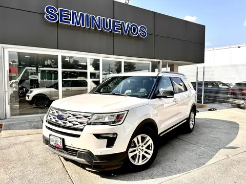 Ford Explorer XLT usado (2019) color Blanco financiado en mensualidades(enganche $103,400 mensualidades desde $11,608)