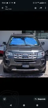 Ford Explorer XLT Piel usado (2018) color Gris Nocturno precio $480,000