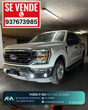 Ford F-150 3.3L XLT 4x2 usado (2023) color Blanco precio $31.980.000