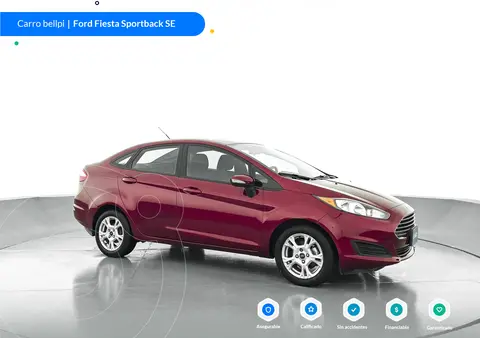 Ford Fiesta Sedan SE Sportback Aut usado (2015) color Rojo precio $44.900.000