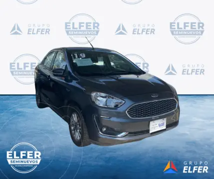 Ford Figo Sedan Titanium Aut usado (2019) color Gris precio $190,000