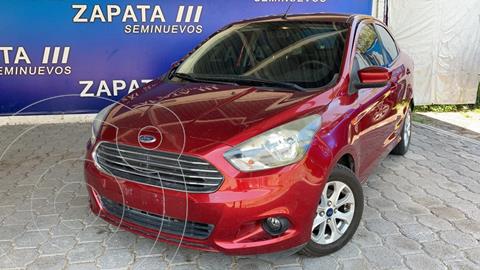 Ford Figo Sedan Titanium Aut usado (2018) color Rojo Rubi financiado en mensualidades(enganche $50,000 mensualidades desde $4,699)