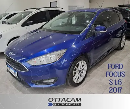 Ford Focus 5P 1.6L S usado (2017) color Azul precio $19.800.000