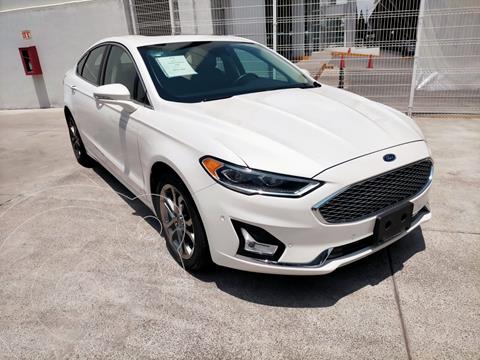 Ford Fusion Titanium usado (2020) color Blanco Platinado financiado en mensualidades(enganche $548,000)