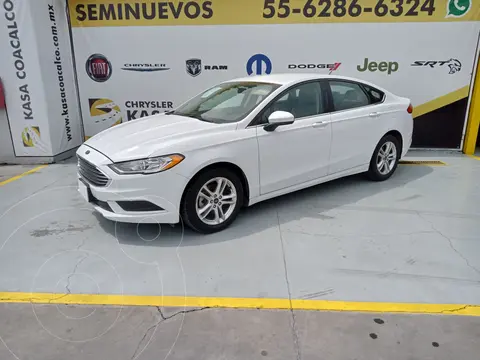 Ford Fusion SE usado (2018) color Blanco financiado en mensualidades(enganche $33,900)