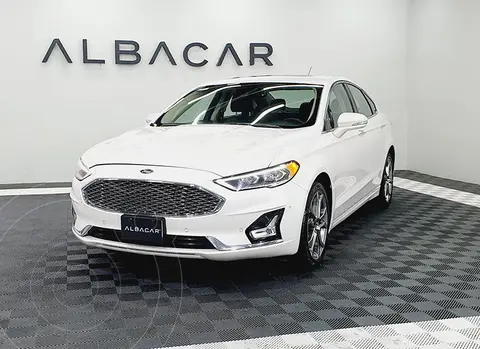 Ford Fusion Titanium usado (2019) color Blanco financiado en mensualidades(enganche $125,970)