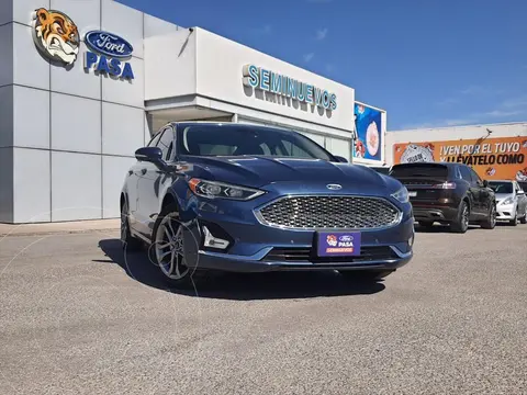 Ford Fusion Titanium usado (2019) color Azul Marino precio $290,000