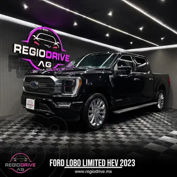 Ford Lobo HEV Limited usado (2023) color Negro Obsidiana financiado en mensualidades(enganche $280,000 mensualidades desde $29,000)