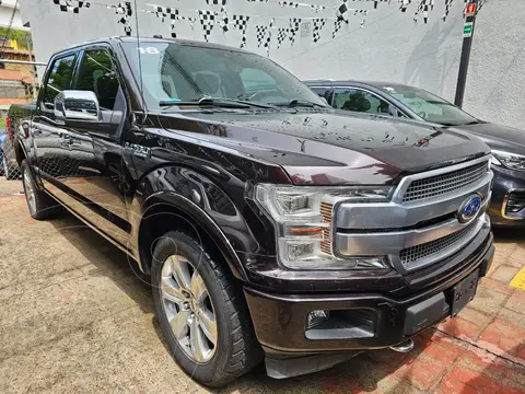 Ford Lobo Doble Cabina Platinum 4x4 usado (2018) color Cafe precio $759,000