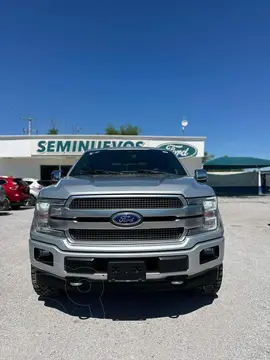 Ford Lobo Doble Cabina Platinum 4x4 usado (2018) color Plata Estelar precio $700,000