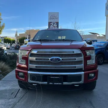 Ford Lobo Platinum 4x4 Cabina Doble usado (2016) color Rojo Rubi precio $598,000