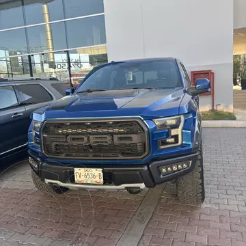 Ford Lobo King Ranch Crew Cab 4x4 EcoBoost usado (2018) color Azul financiado en mensualidades(enganche $237,500 mensualidades desde $20,000)