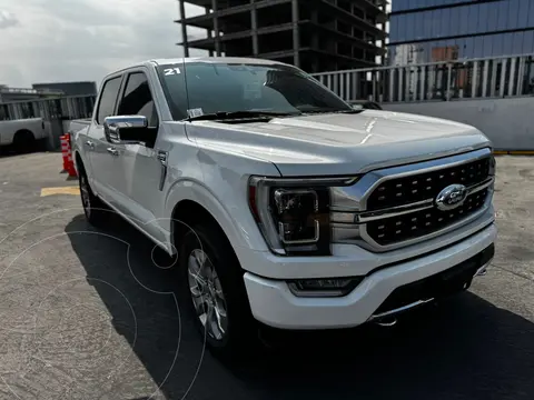 Ford Lobo Platinum usado (2021) color Blanco financiado en mensualidades(enganche $113,000 mensualidades desde $26,500)