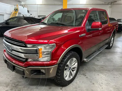 Ford Lobo Doble Cabina Lariat 4x4 usado (2018) color Rojo Rubi financiado en mensualidades(enganche $127,224 mensualidades desde $13,505)