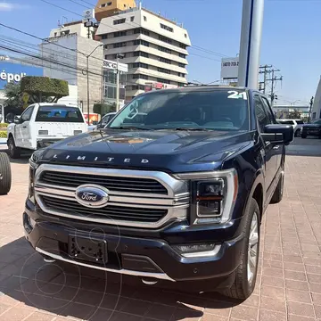 Ford Lobo Lariat Crew Cab 4x4 usado (2021) color Azul Marino precio $1,199,000