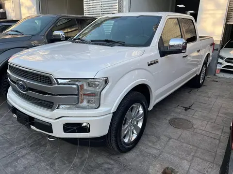 Ford Lobo Doble Cabina Platinum 4x4 usado (2018) color Blanco financiado en mensualidades(enganche $140,000 mensualidades desde $20,966)