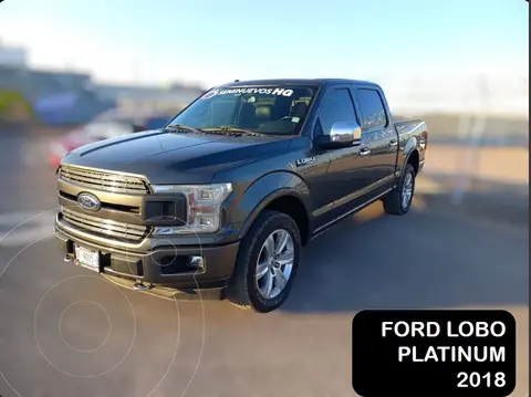 Ford Lobo Doble Cabina Platinum 4x4 usado (2018) color Gris Oscuro precio $720,000