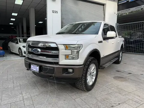Ford Lobo Doble Cabina Lariat 4x4 usado (2016) color Blanco precio $449,900