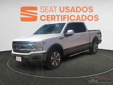 Ford Lobo Lariat Crew Cab 4x4 usado (2018) color Blanco Platinado financiado en mensualidades(enganche $138,880 mensualidades desde $18,066)