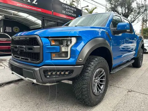 Ford Lobo Lariat Crew Cab 4x4 usado (2020) color Azul financiado en mensualidades(enganche $419,068 mensualidades desde $26,053)