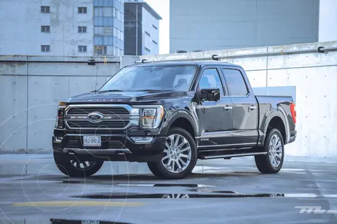 Ford Lobo Lariat Crew Cab 4x4 usado (2021) color Azul Marino precio $999,000