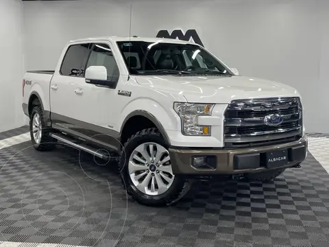 Ford Lobo Lariat Crew Cab 4x4 usado (2016) color Blanco precio $539,900