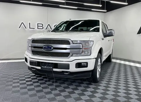 Ford Lobo Doble Cabina Platinum 4x4 usado (2018) color Blanco financiado en mensualidades(enganche $266,970)