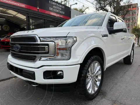 Ford Lobo Doble Cabina Platinum Limited usado (2020) color Blanco financiado en mensualidades(enganche $273,018 mensualidades desde $16,973)