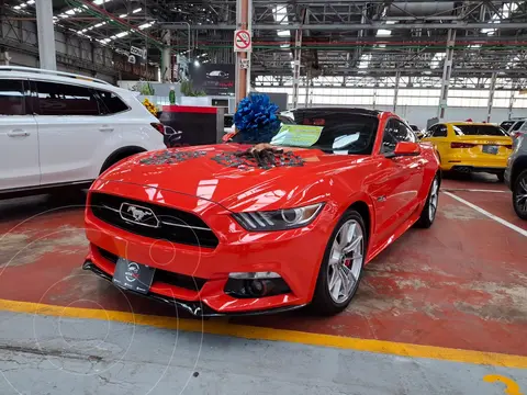 Ford Mustang GT Equipado 5.0L V8 usado (2015) color Rojo Granate financiado en mensualidades(enganche $152,500 mensualidades desde $13,800)