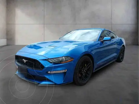 Ford Mustang EcoBoost Aut usado (2021) color Azul financiado en mensualidades(enganche $129,580 mensualidades desde $12,778)