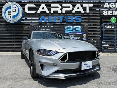 Ford Mustang Coupe 2.3L Aut usado (2019) color plateado precio $469,000