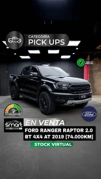 Ford Ranger RANGER 2.0 TDI DC 4X4 L/19 RAPTOR usado (2019) color Negro precio $49.000.000