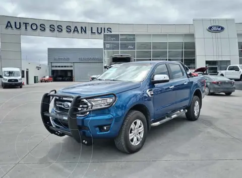 Ford Ranger XLT Diesel 4x4 Cabina Doble usado (2020) color Azul financiado en mensualidades(enganche $128,700 mensualidades desde $12,691)