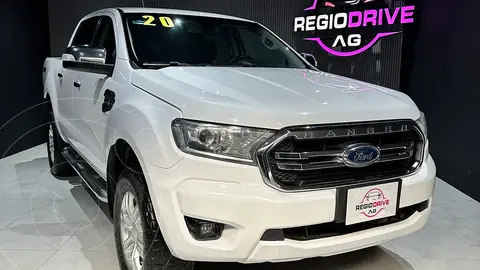 Ford Ranger XLT Diesel 4x4 Cabina Doble usado (2020) color Blanco Oxford financiado en mensualidades(enganche $119,980 mensualidades desde $14,250)