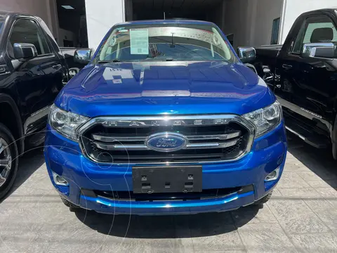 Ford Ranger XLT gasolina 4x2 Cabina Doble usado (2020) color Azul financiado en mensualidades(enganche $98,000 mensualidades desde $14,332)