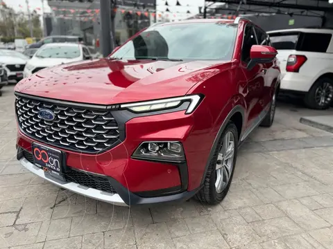 Ford Territory Titanium usado (2025) color Rojo financiado en mensualidades(enganche $155,325 mensualidades desde $11,878)
