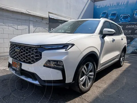 Ford Territory Titanium usado (2024) color Blanco financiado en mensualidades(enganche $168,132 mensualidades desde $12,857)