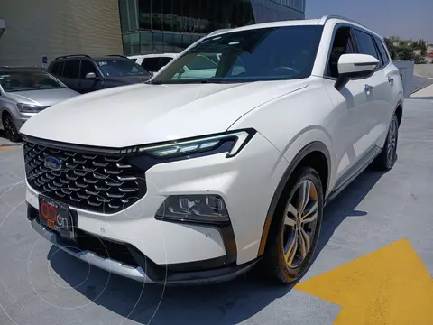 Ford Territory Titanium usado (2023) color Blanco financiado en mensualidades(enganche $141,700 mensualidades desde $10,836)