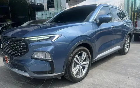 Ford Territory Titanium usado (2024) color Azul financiado en mensualidades(enganche $152,055 mensualidades desde $11,628)