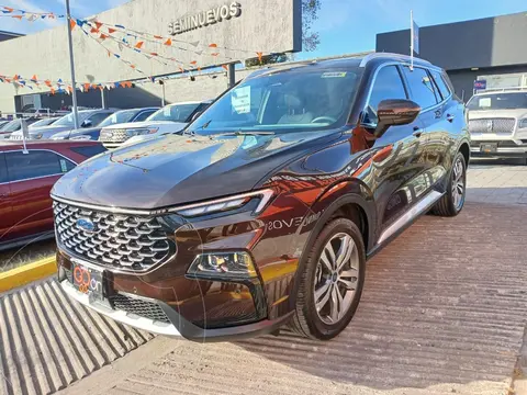 Ford Territory Titanium usado (2023) color caf financiado en mensualidades(enganche $146,878 mensualidades desde $11,232)