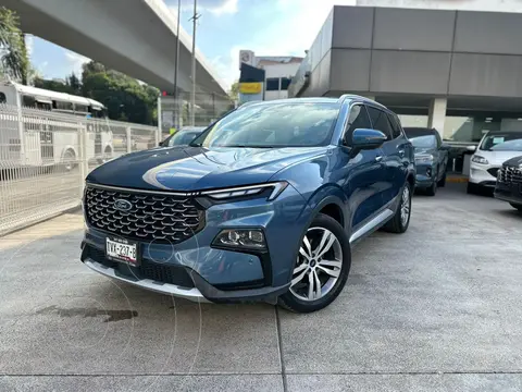 Ford Territory Titanium usado (2024) color Azul Acero financiado en mensualidades(enganche $137,500 mensualidades desde $15,437)