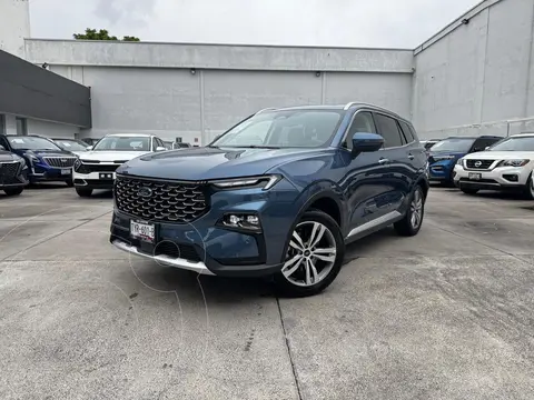Ford Territory Titanium usado (2024) color Azul financiado en mensualidades(enganche $127,600 mensualidades desde $14,325)