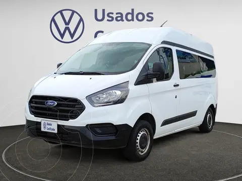 Ford Transit Custom Van Larga 9 Pasajeros usado (2021) color Blanco financiado en mensualidades(enganche $163,473 mensualidades desde $12,506)