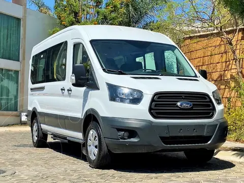 Ford Transit Gasolina Bus 15 Pasajeros usado (2018) color Blanco financiado en mensualidades(enganche $125,000)